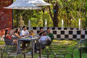 SaffronStays Dew Drops - 5BR pet-friendly villa with pool, gym, gazebo & Kikvi River views in Karjat