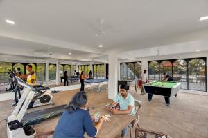 SaffronStays Dew Drops - 5BR pet-friendly villa with pool, gym, gazebo & Kikvi River views in Karjat
