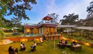 SaffronStays Dew Drops - 5BR pet-friendly villa with pool, gym, gazebo & Kikvi River views in Karjat