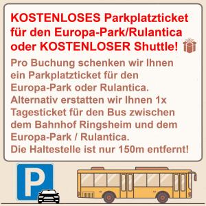 Hotel SunParc - SHUTTLE zum Europa-Park Rust 4km & Rulantica 2km