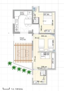 Écrin de verdure de 45 m2 - Plage à 400m - Jardin, Parking privé, WIFI