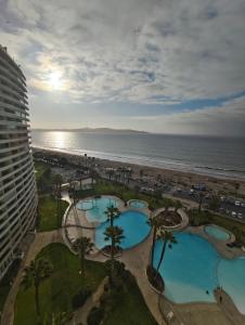 Departamento Vista al Mar, condominio Jardín del Mar