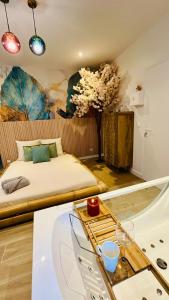Appartements Le Nid d'Eliyah, suites avec jacuzzi 15min Disneyland Paris : photos des chambres