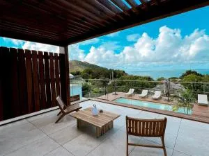 Duplex luxueux avec jacuzzi privé et vue mer à Saint-Martin - FR-1-734-64 - 黎明海滩