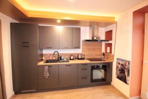 Appartements Luxury Studio, Rez de chaussee, Parking prive video surveillance, Canape haute qualite convertible couchage 2 personnes, Centre Ville proche, Restaurant, boulangerie 2 minutes a pied, Terrasse - 800metre carre de terrain - Gere par Presta-Zen-Services : photos des chambres