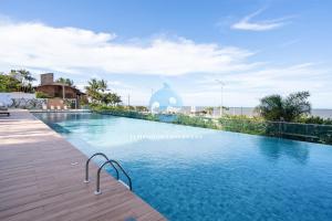 Aptos Pé na Areia Vista Mar Condomínio Resort Completo com Piscina borda Infinita, Beach Tennis, Academia, Sala de Jogos, Brinquedoteca, Playground e Portaria 24H 3 Quartos com Ar-Condicionado, Churrasqueira Privativa Reserve Agora e Viva essa Expe