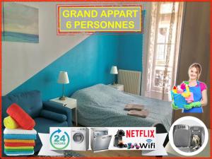Appartements 020 CHIC & COSY GRAND APPART 57m2 HYPERCENTRE WIFI SMART TV NETFLIX : photos des chambres