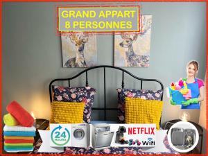 016 CHIC & COSY GRAND APPART MODERNE 65m2 HYPERCENTRE WIFI SMART TV NETFLIX