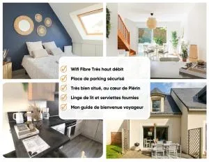 Charmante maison plein centre à 5 min des plages - Plérin