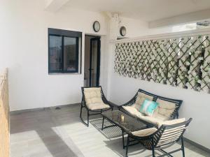 Cosy 80 m2 with 2 balcony 5min Hassan 2