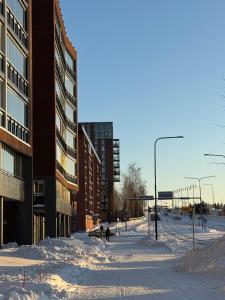 Saunallinen Lutakon kaksio järvinäkymin