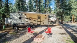 Fully Setup RV for Glamping #27 at Blue Spruce RV Park & Cabins