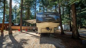 Fully Setup RV for Glamping #27 at Blue Spruce RV Park & Cabins