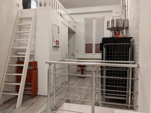 Duplex and private patio at Eiffel Tower