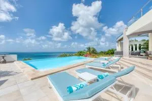 Ocean 5 Happy Bay 6 Bedroom Villa, Stunning Ocean Views, 2 beaches, close to Grand-Case dining - Happy Bay