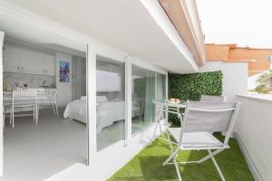 Buhardilla con terraza acogedora