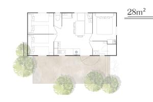 Campings Camping Le Sequoia : Bungalow Supérieur