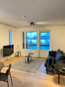 Saunallinen Lutakon kaksio järvinäkymin