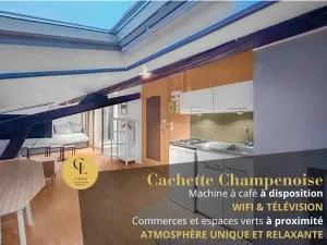 Cachette Champenoise - Downtown, Wifi , 2 pers - Châlons-en-Champagne
