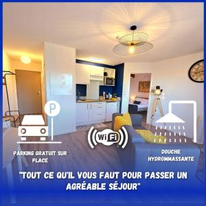 Appartement Résidentiel avec parking/Proche Centre