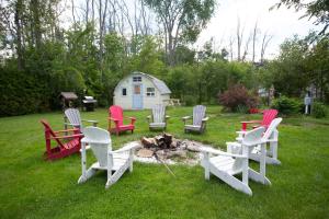 Fun Place with a Sandy Beach for Swimming, Boating & Fishing, Featuring 1 House and 3 Cabins