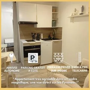 t1 bis cosy RDC avec terrasse centre luchon - Trébons-de-Luchon