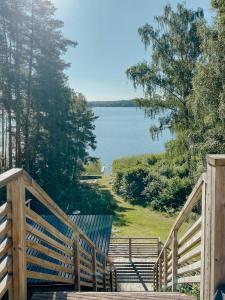 Modern Glass House With A View Over Lake Lejondal