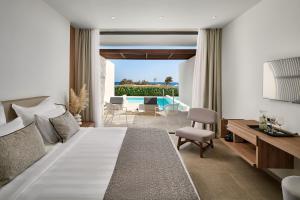 Double Room with Private Pool and Sea View room in Gennadi Grand Resort