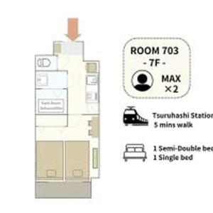 Grandeur Tsuruhashi 703 グランデュール鶴橋 703