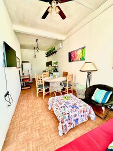 Departamento centrico, 2 habitaciones , 4 camas matrimoniales, 1 bano completo, 1 estacionamiento
