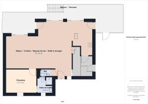 Maisons de vacances A 350m de la plage, maison pour 7 avec piscine : photos des chambres