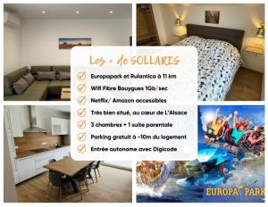Maisons de vacances Europapark a 11km Maison Soleil climatise : photos des chambres