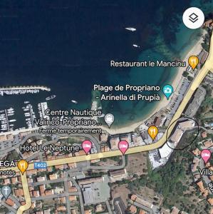 Superbe T3 front de mer au centre de Propriano