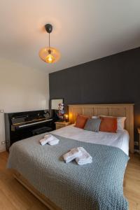 Maisons de vacances KER LAN - Maison de caractere avec SPA et vue mer : photos des chambres