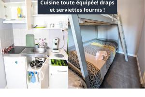 Appartements Grands Studios Maillochon acces Gare de Poitiers et Centre ville a Pieds : photos des chambres