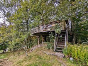 Cabane perchée avec terrasse, sauna et BBQ à Ferdrupt - FR-1-589-770
