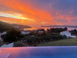 Magnificent new Villa Tofta on Lopud, Croatia. Sea views from the infinity pool