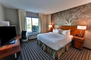 King Room with Roll-in Shower - Mobility Accessible room in Fairfield Inn & Suites by Marriott Savannah Midtown