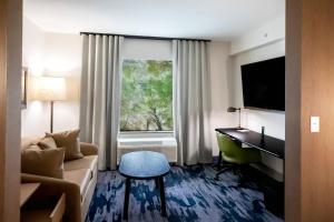 Queen Suite with 2 Queen Beds and Sofa Bed room in Fairfield by Marriott Inn & Suites Louisville Airport