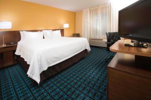 King Room with Roll-in Shower - Mobility and Hearing Accessible room in Fairfield Inn & Suites Idaho Falls