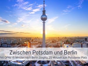 Familienfreundliches Apartment zwischen Potsdam und Berlin - Parkplatz - Balkon - Voll ausgestattete Küche - WLAN - Ferienwohnung Nebelwiesen Stahnsdorf