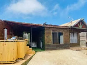 Cabaña con tinaja en fuerte Aguayo - Montemar