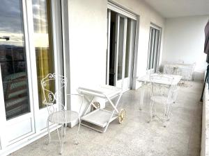 Terrace and view onNice city