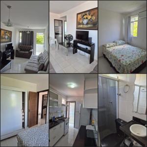 Apartamento com três quartos pé na areia