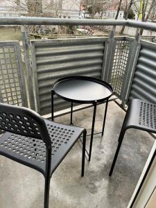 Studio an der Elbe mit Balkon, Küche und Netflix