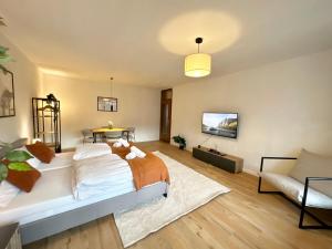 Moderne 2-Zimmer-Whg - Nähe Bahnhof mit Balkon und Stellplatz - 2 Smart-TV