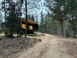 Hermosa casa en el bosque