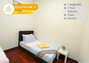 2R1B Cozy ICity Home, 5 min walk to ICentral, 7 Pax - ICT1