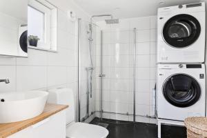 Charming apartment in a red house in Stockholm