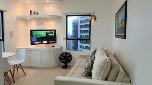 Apto de frente para o Mar, Piscina na cobertura - Pina